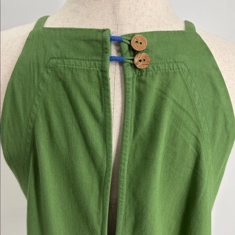Pilcro Kyla Cotton Flounce Mini Dress in Green - NWOT - Size Small - Picture 7 of 11